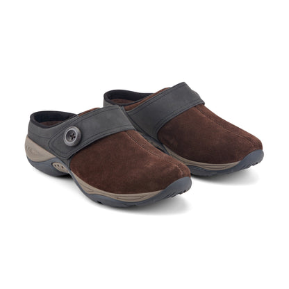 Easy Spirit Edline Slip On Casual Clogs - Dark Brown