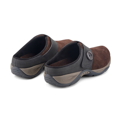 Easy Spirit Edline Slip On Casual Clogs - Dark Brown