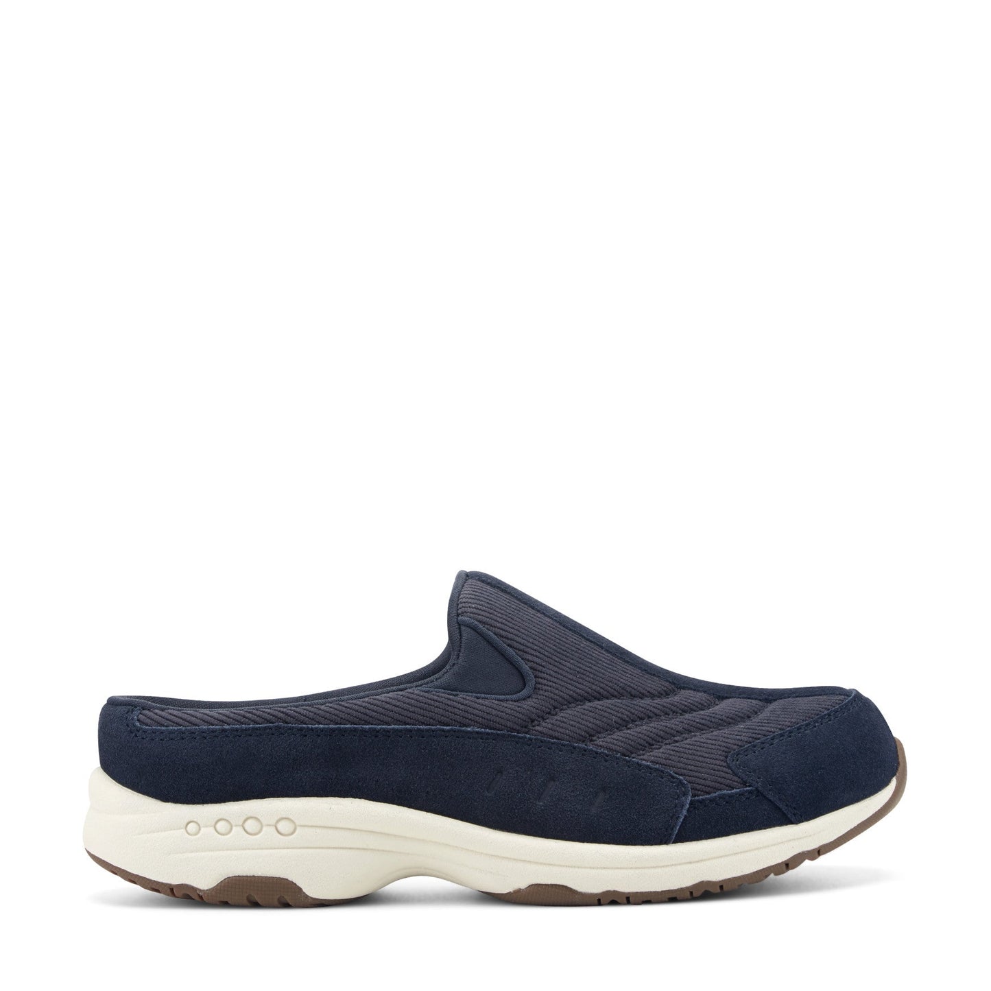 Easy Spirit Traveltime Clogs - Navy Suede/Corduroy