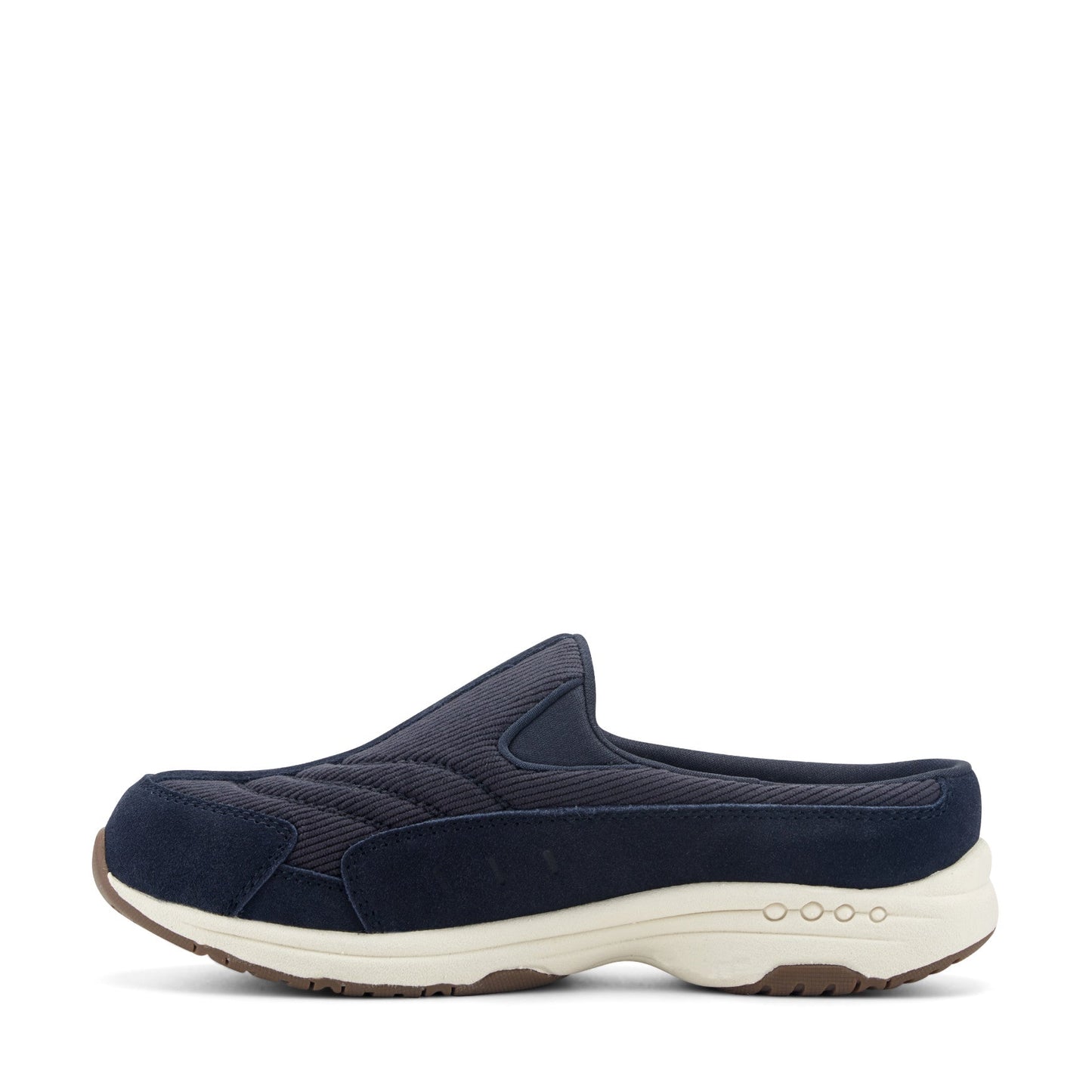 Easy Spirit Traveltime Clogs - Navy Suede/Corduroy