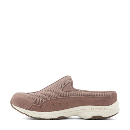 Easy Spirit Traveltime Clogs - Taupe Suede/Corduroy