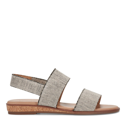 Easy Spirit Lana Flat Sandals - Light Natural