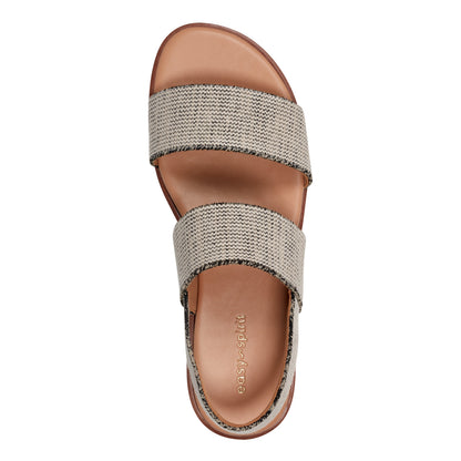 Easy Spirit Lana Flat Sandals - Light Natural