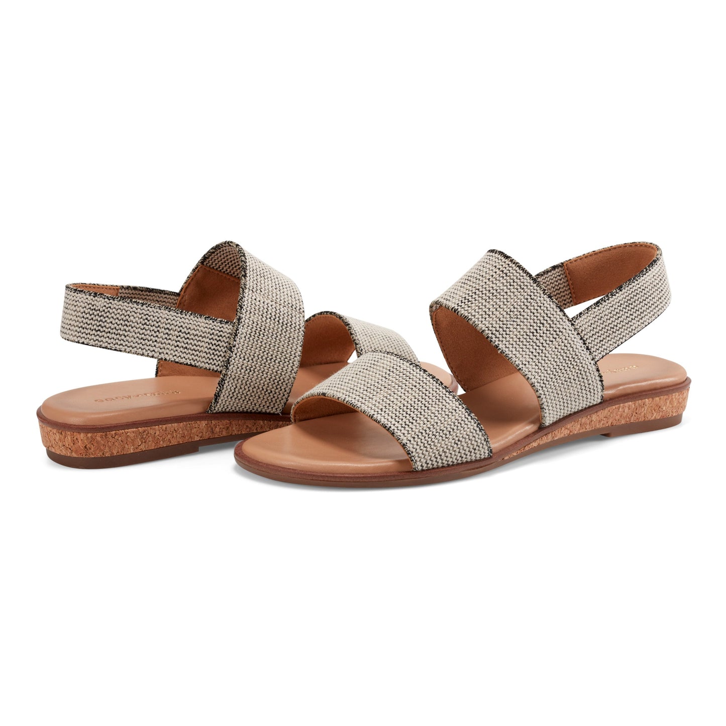 Easy Spirit Lana Flat Sandals - Light Natural