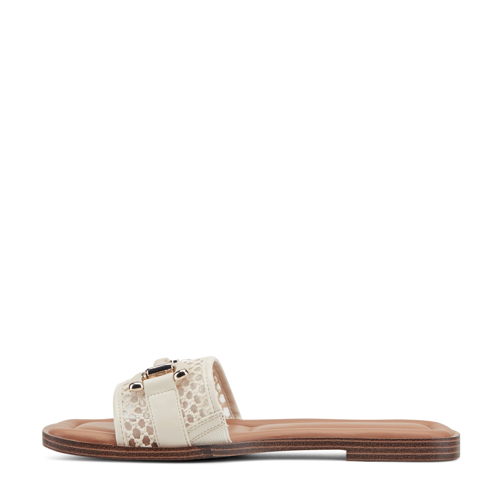 Easy Spirit Vana Horsebit Slip On Sandals - Light Natural/Raffia