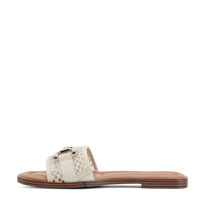 Easy Spirit Vana Horsebit Slip On Sandals - Light Natural/Raffia