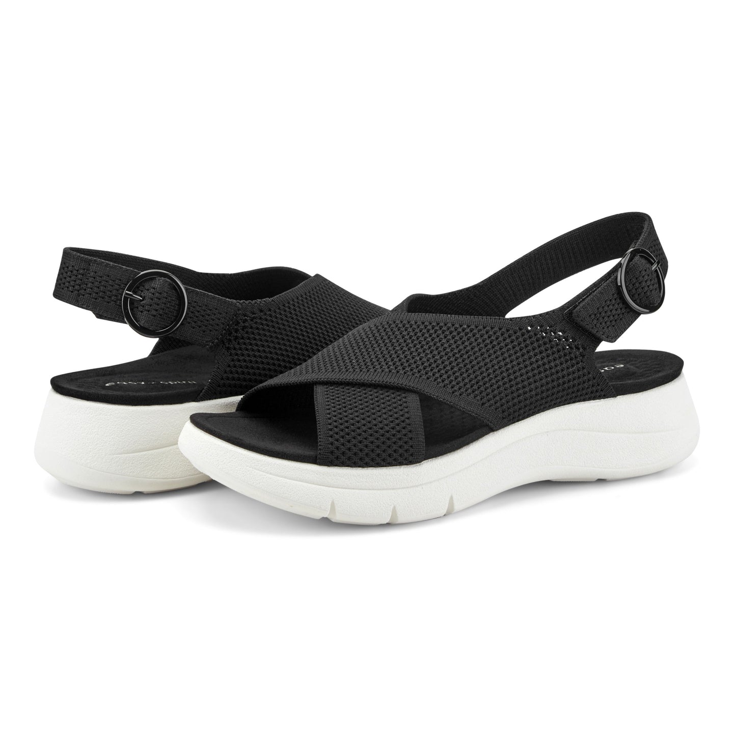 Easy Spirit Adalina Casual Sandals - Black