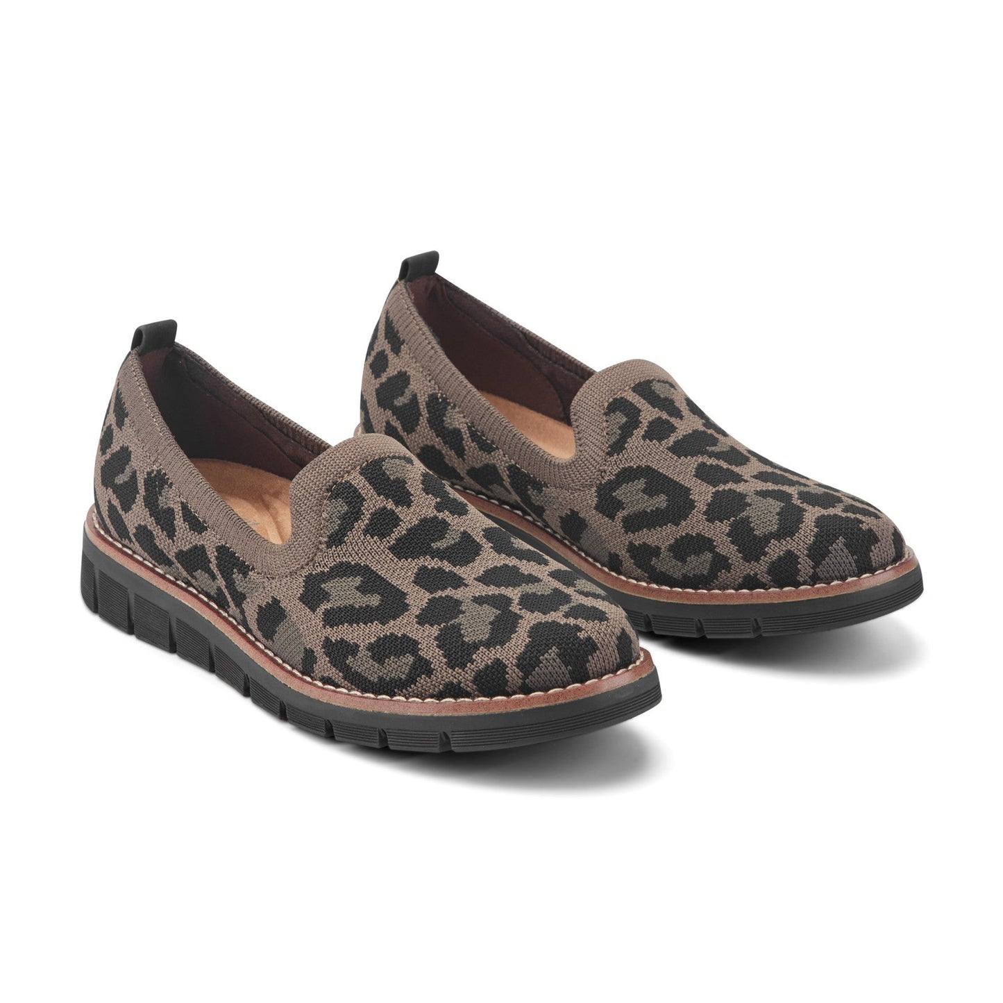 Easy Spirit Valina Casual Slip On Flats - Leopard