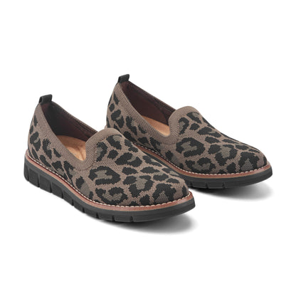 Easy Spirit Valina Casual Slip On Flats - Leopard