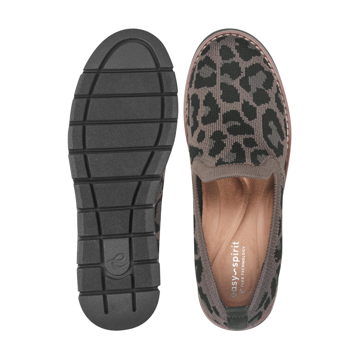 Easy Spirit Valina Casual Slip On Flats - Leopard