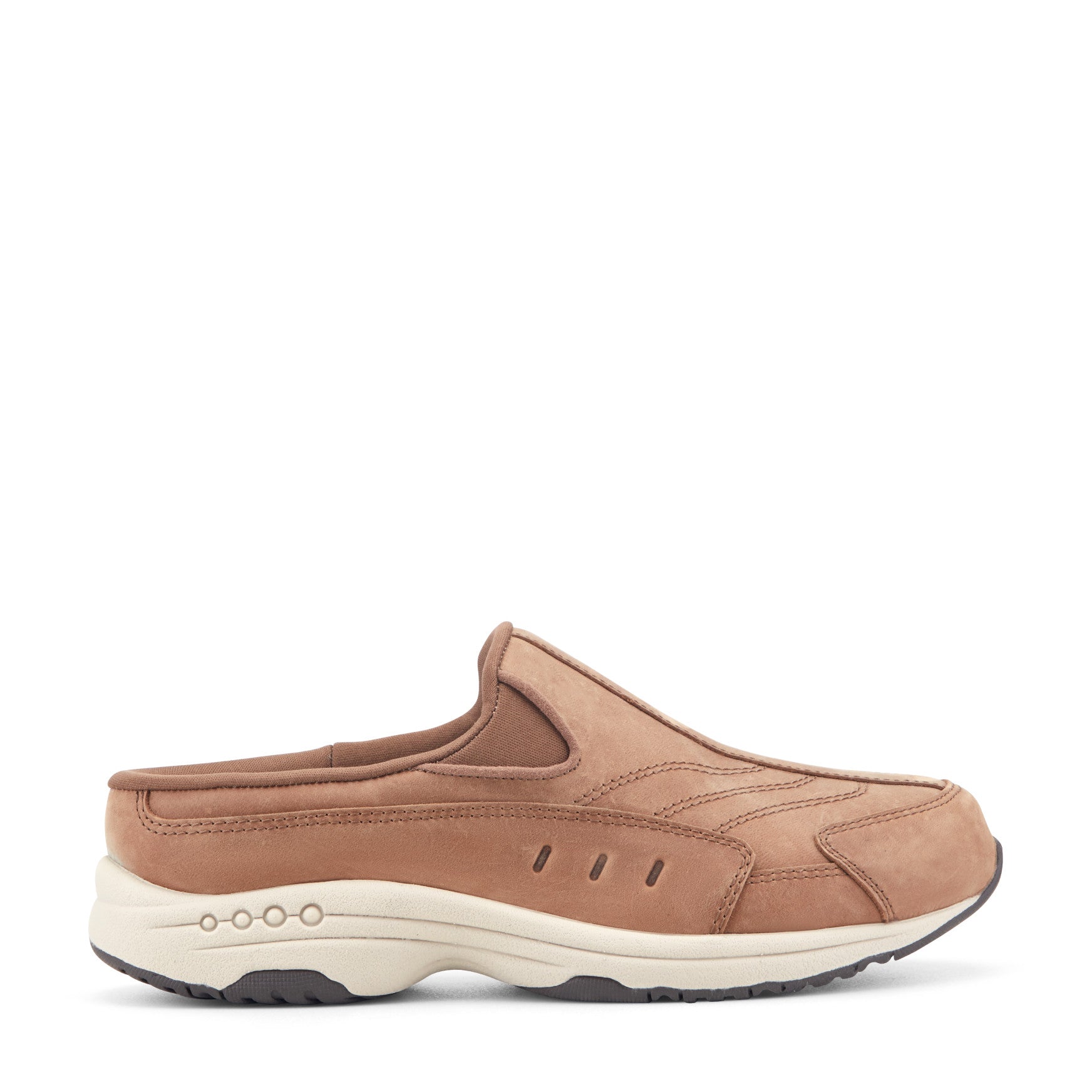 Easy Spirit Traveltime Clogs - Medium Natural Leather