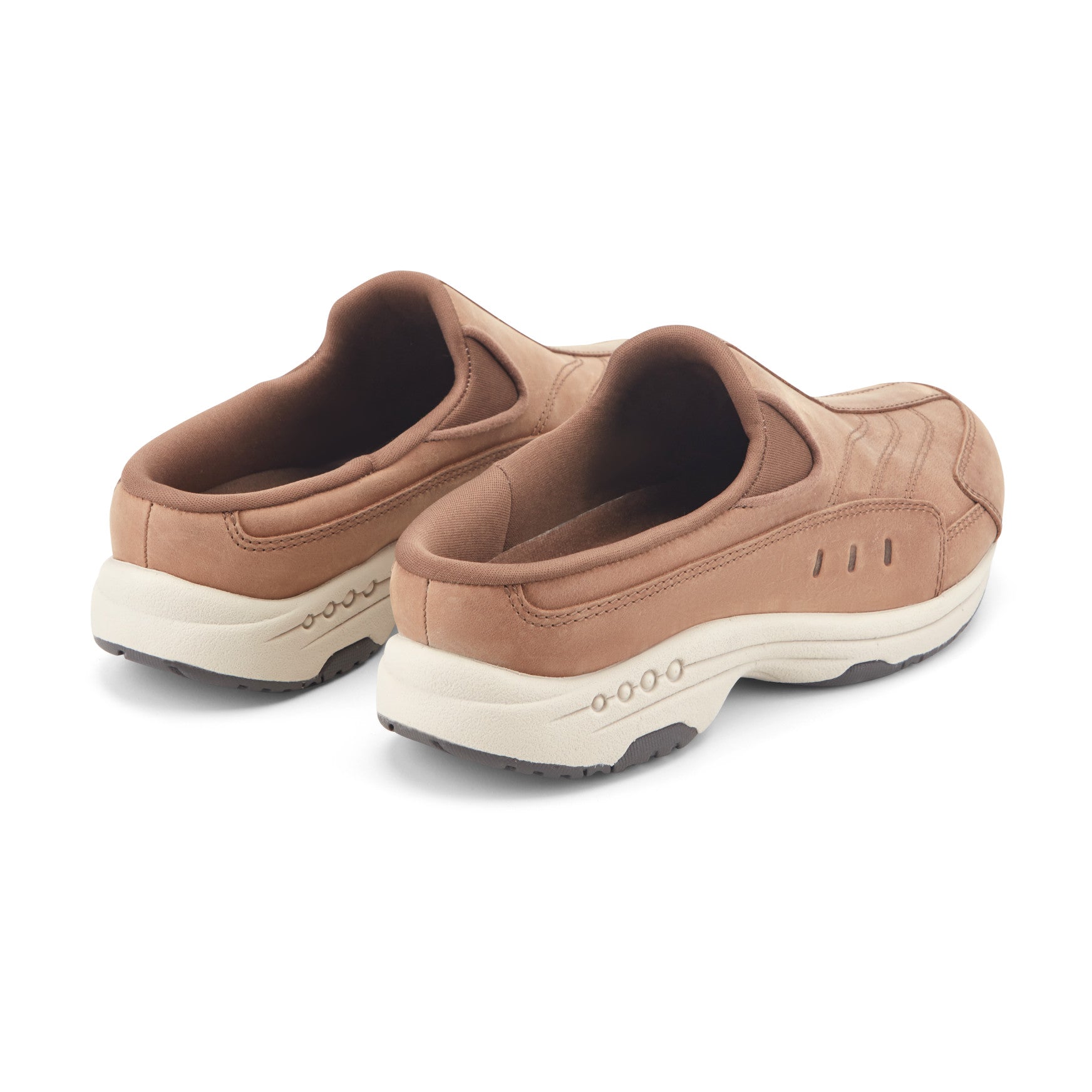 Easy Spirit Traveltime Clogs - Medium Natural Leather