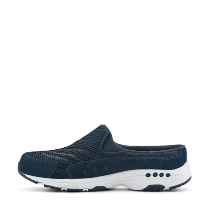 Easy Spirit Traveltime Classic Clogs - Navy Suede Mesh