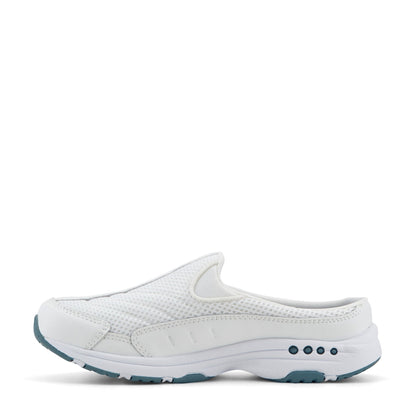 Easy Spirit Traveltime Classic Clogs - White Leather Mesh
