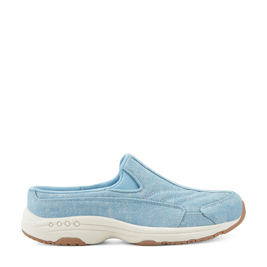 Easy Spirit Traveltime Clogs - Light Blue Denim