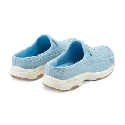Easy Spirit Traveltime Clogs - Light Blue Denim