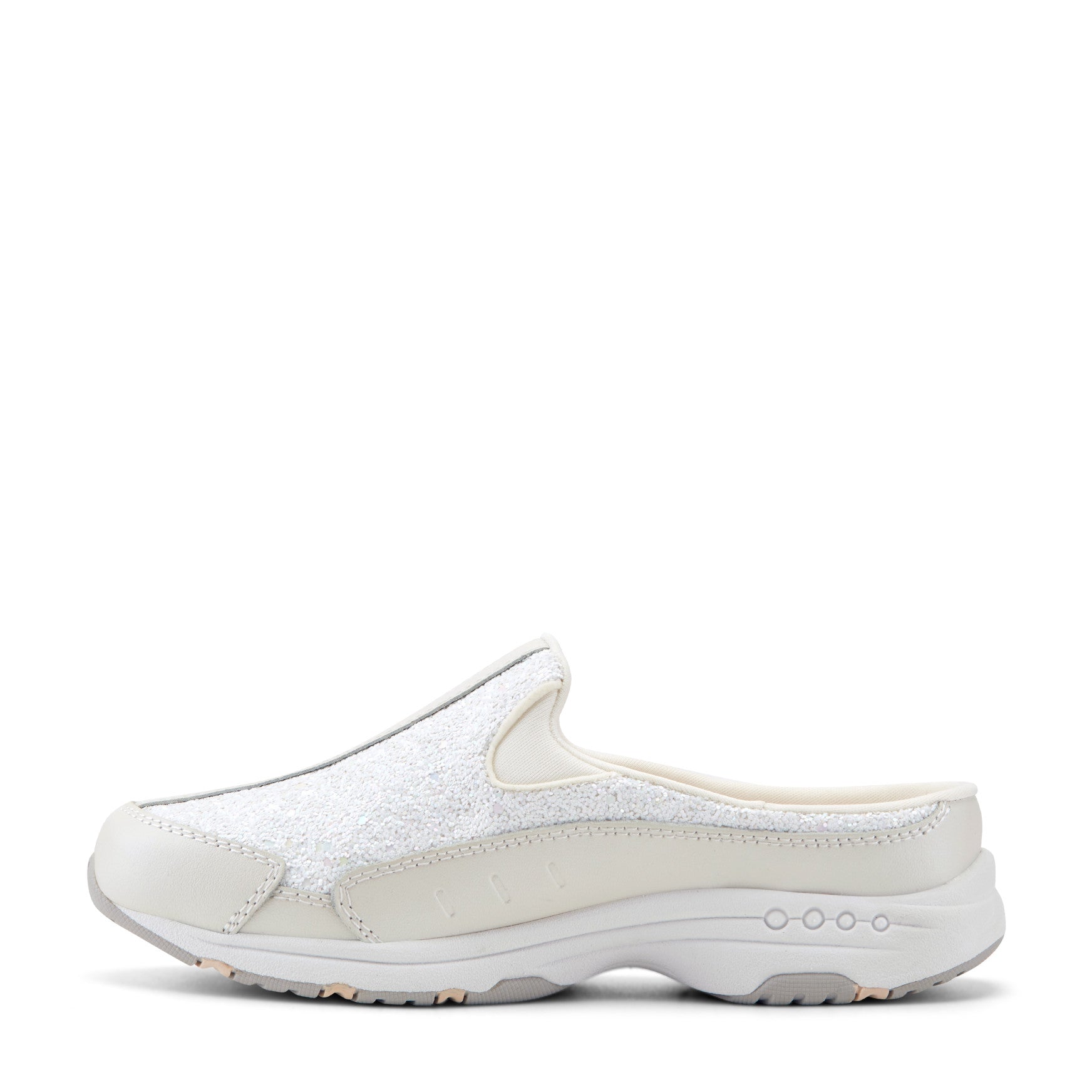 Easy Spirit Traveltime Clogs - White Sparkle