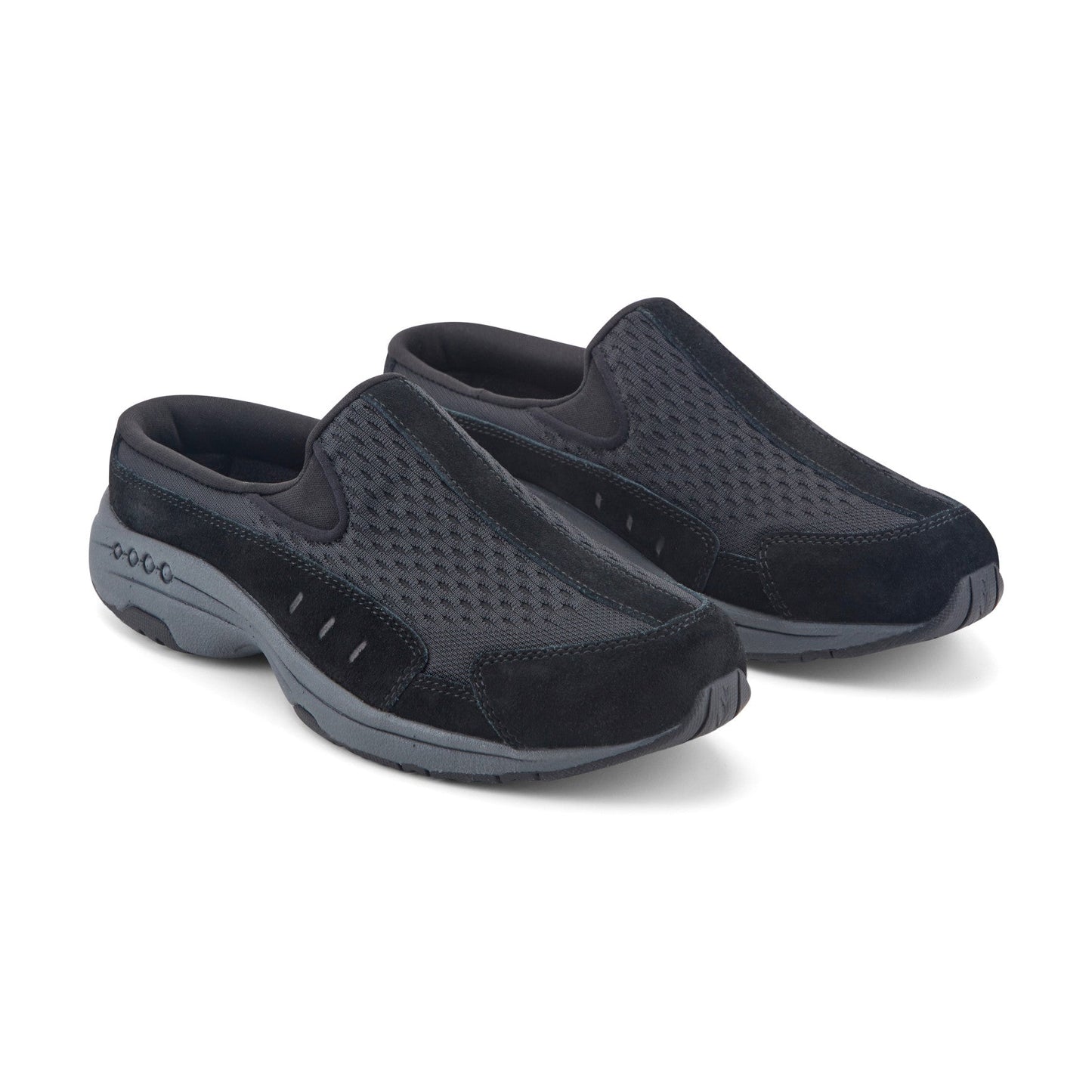 Easy Spirit Traveltime Clogs - Black Mesh