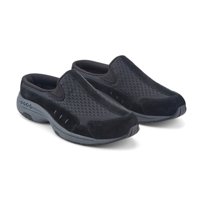 Easy Spirit Traveltime Clogs - Black Mesh