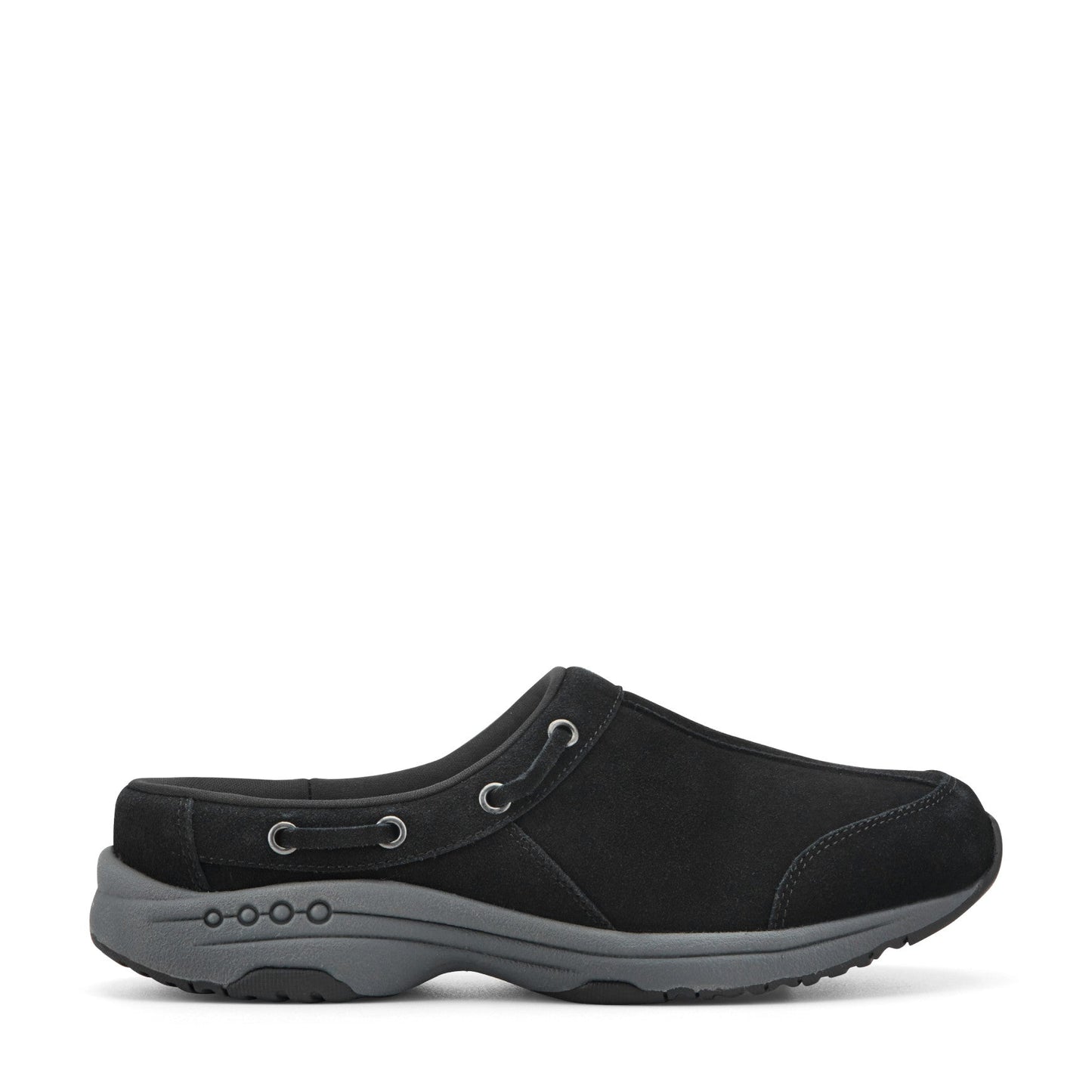 Easy Spirit Travelport Clogs - Black Suede