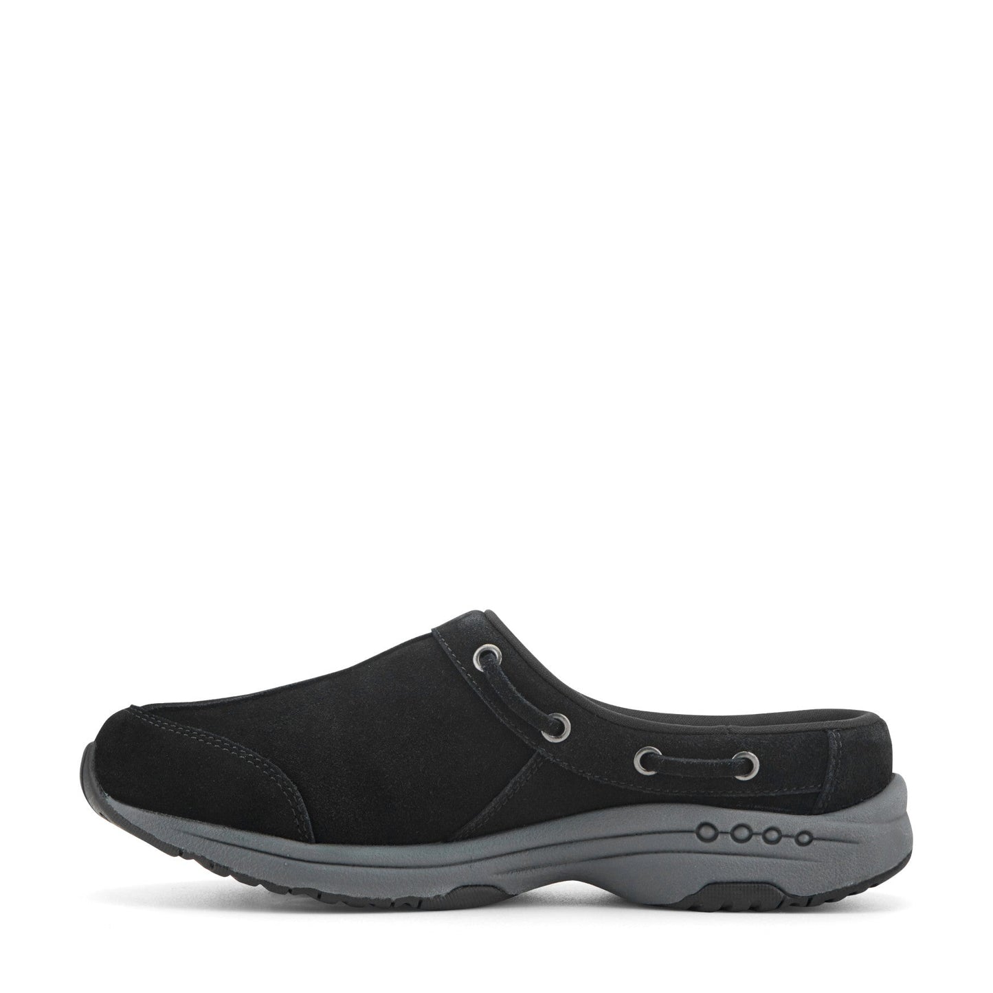 Easy Spirit Travelport Clogs - Black Suede