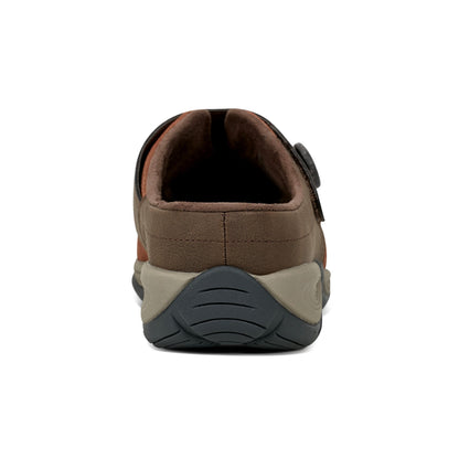 Easy Spirit Edline Slip On Casual Clogs - Brown Suede