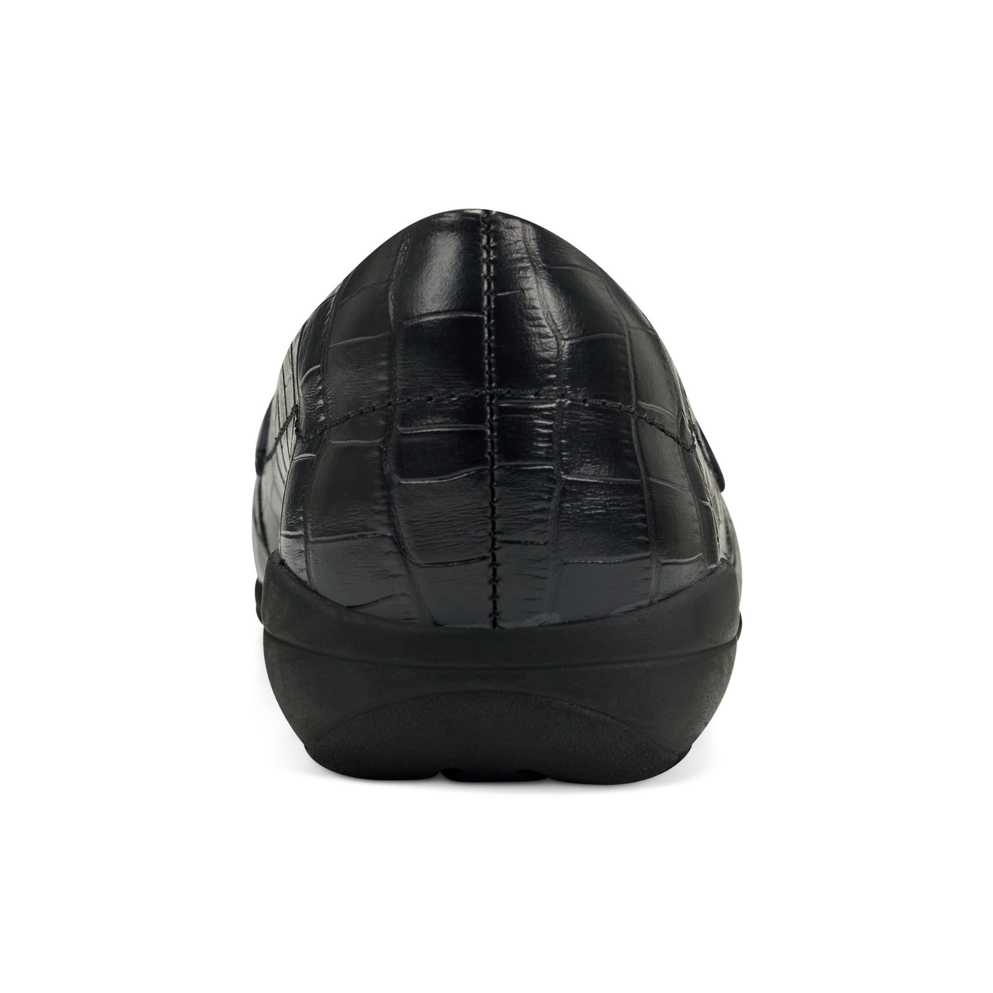 Easy Spirit Abide Croco Print Casual Flats - Black Croco Print