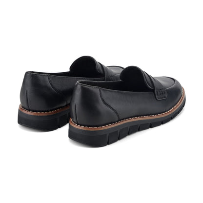 Easy Spirit Velia Casual Slip On Loafers - Black Leather