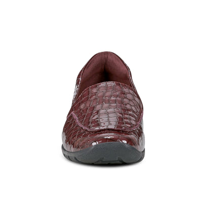 Easy Spirit Abide Casual Flats - Plum Patent Leather Croco