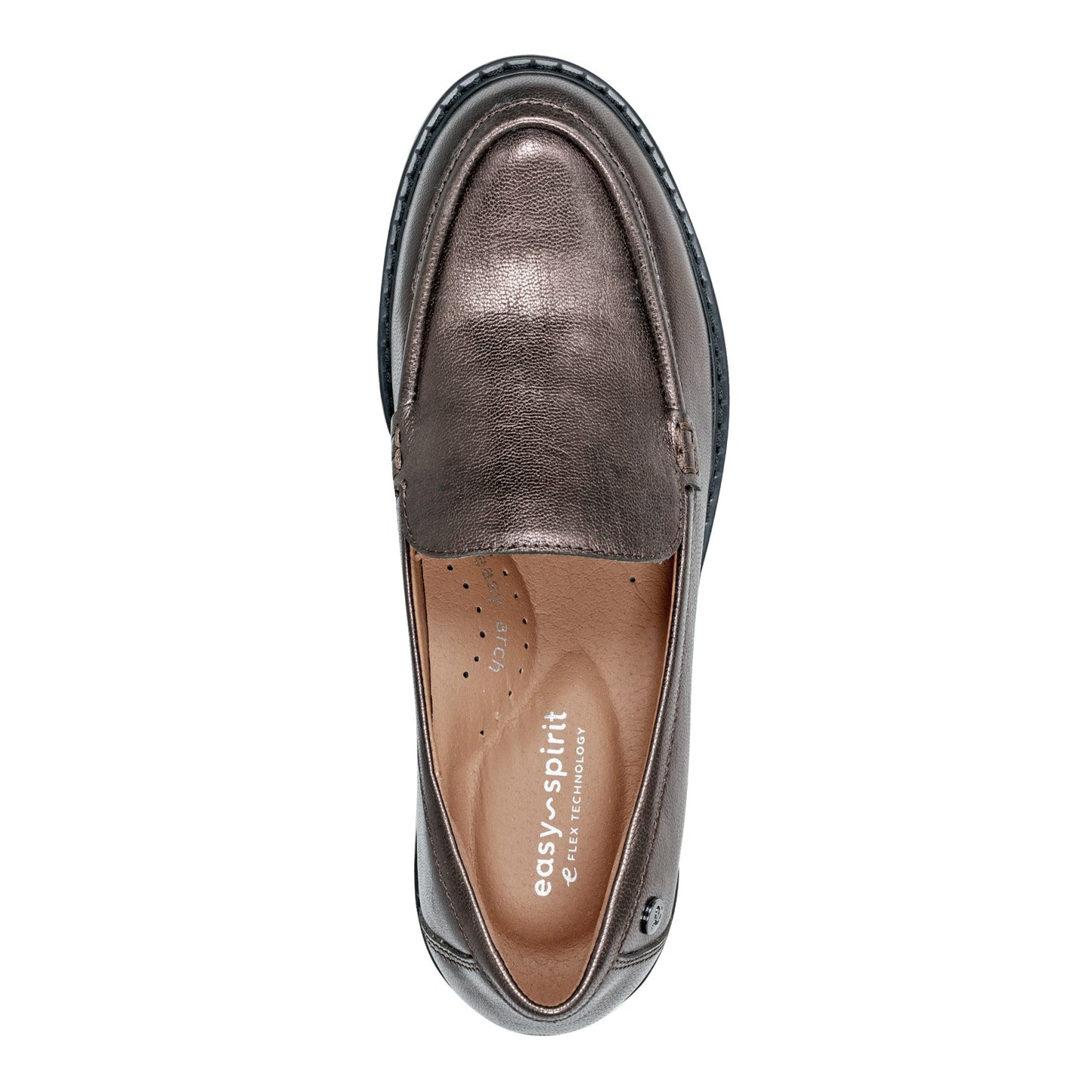 Easy Spirit Jaylin Casual Loafers - Bronze Leather