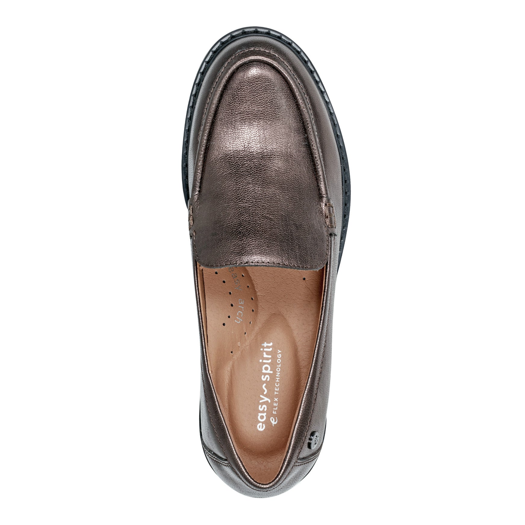 Easy Spirit Jaylin Casual Loafers - Bronze Leather