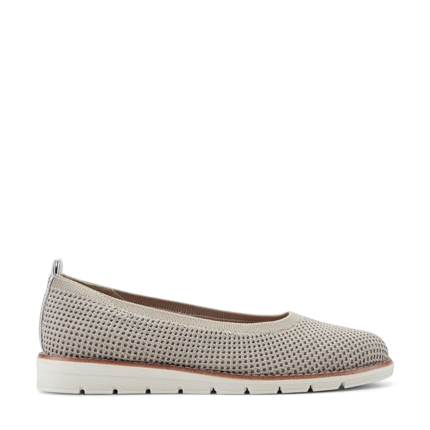 Easy Spirit Kellina Casual Slip On Flats - Silver