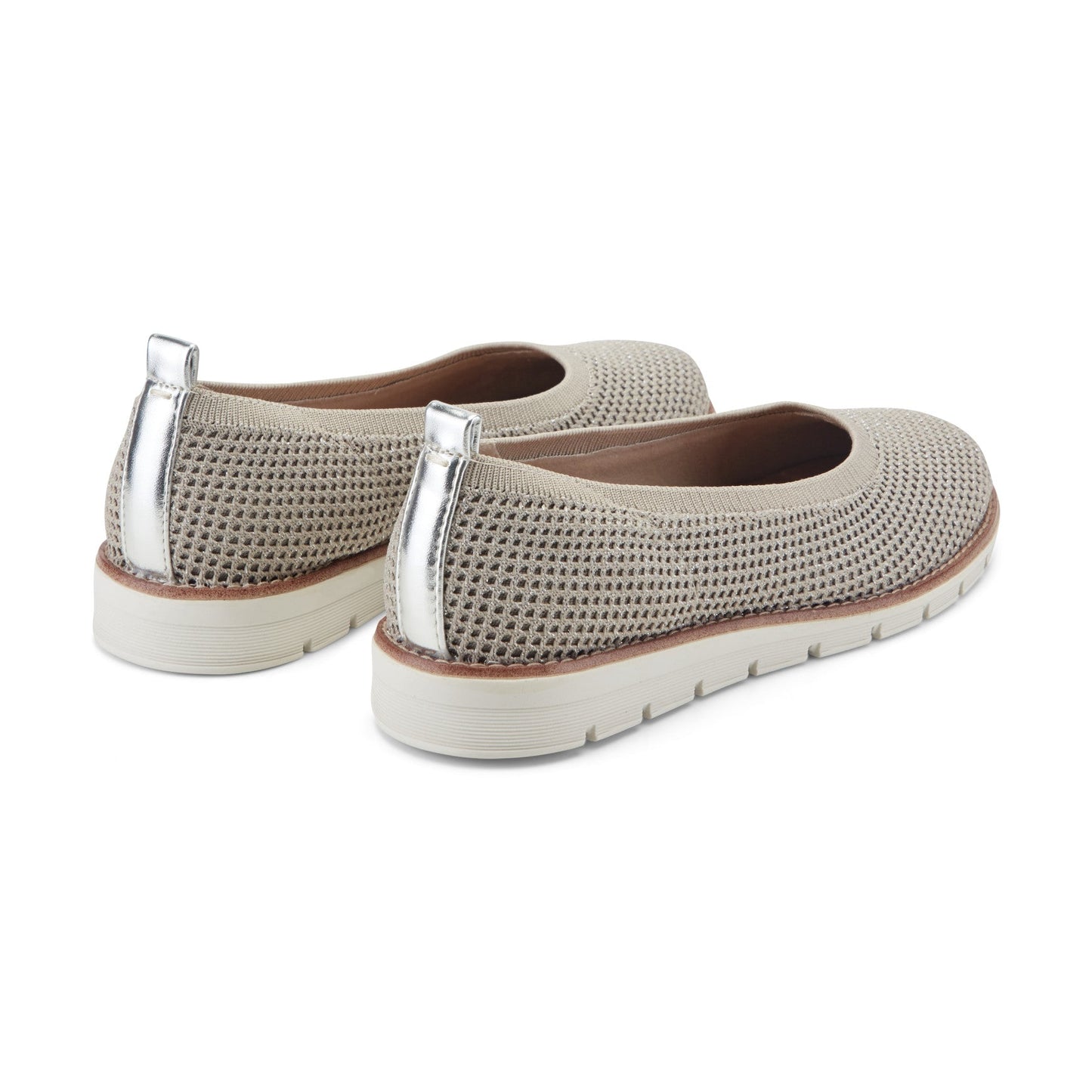Easy Spirit Kellina Casual Slip On Flats - Silver