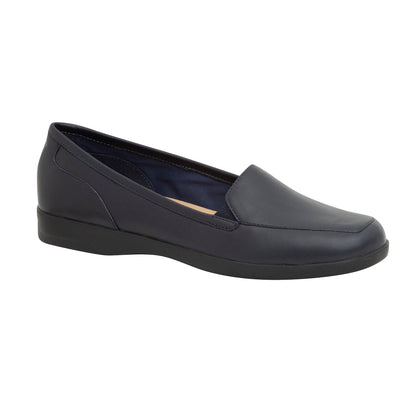 Easy Spirit Devitt Casual Flats - Dark Blue Leather