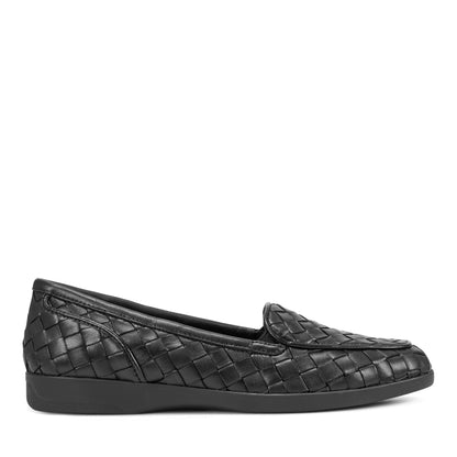 Easy Spirit Devitt Casual Flats - Black Leather