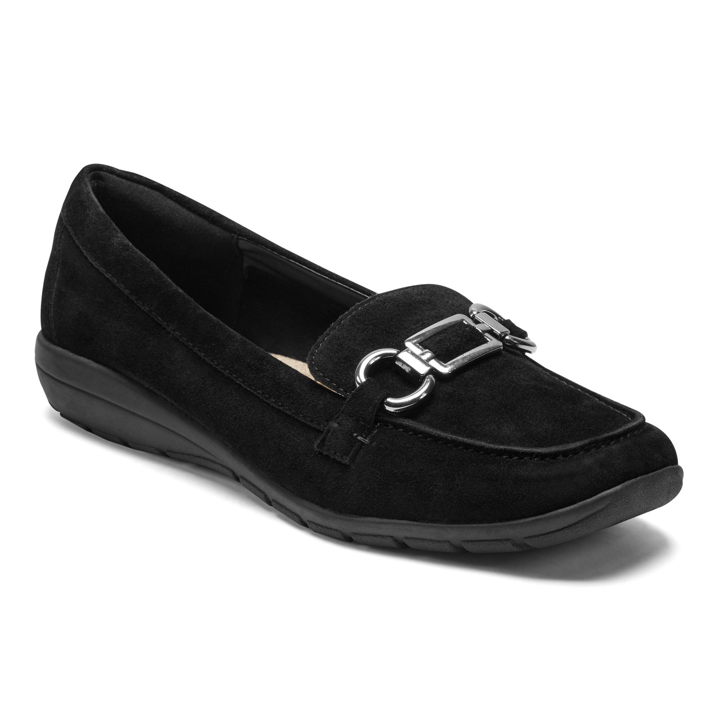 Easy Spirit Amaya Casual Flats - Black Suede