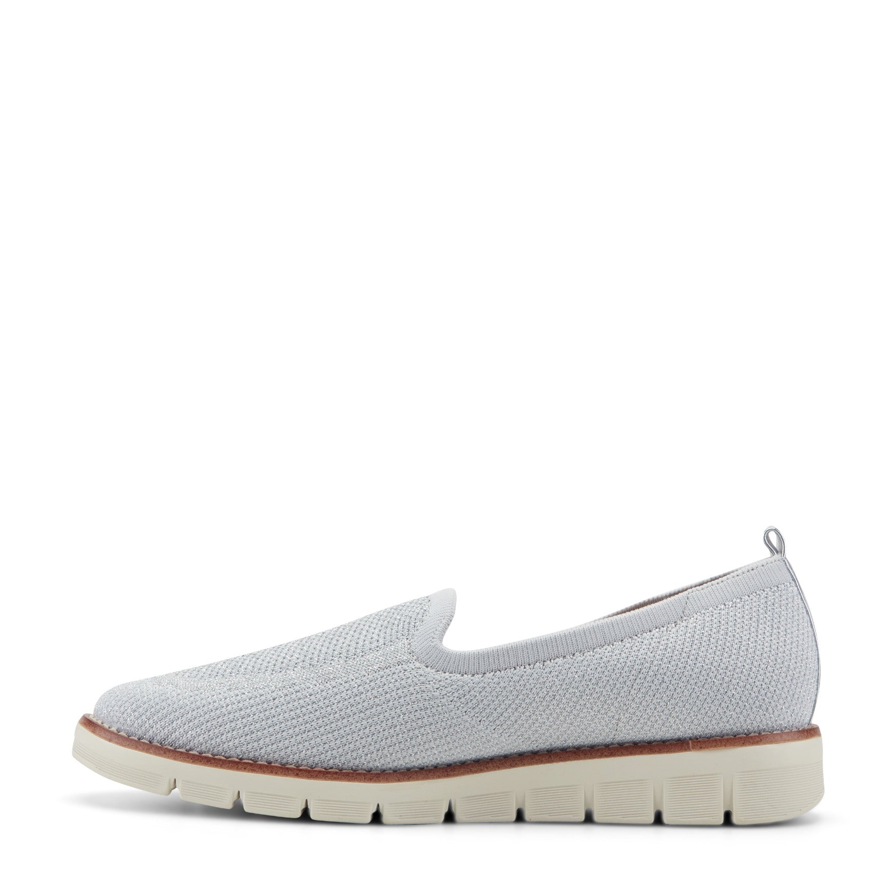 Easy Spirit Valina Casual Slip On Flats - Light Grey