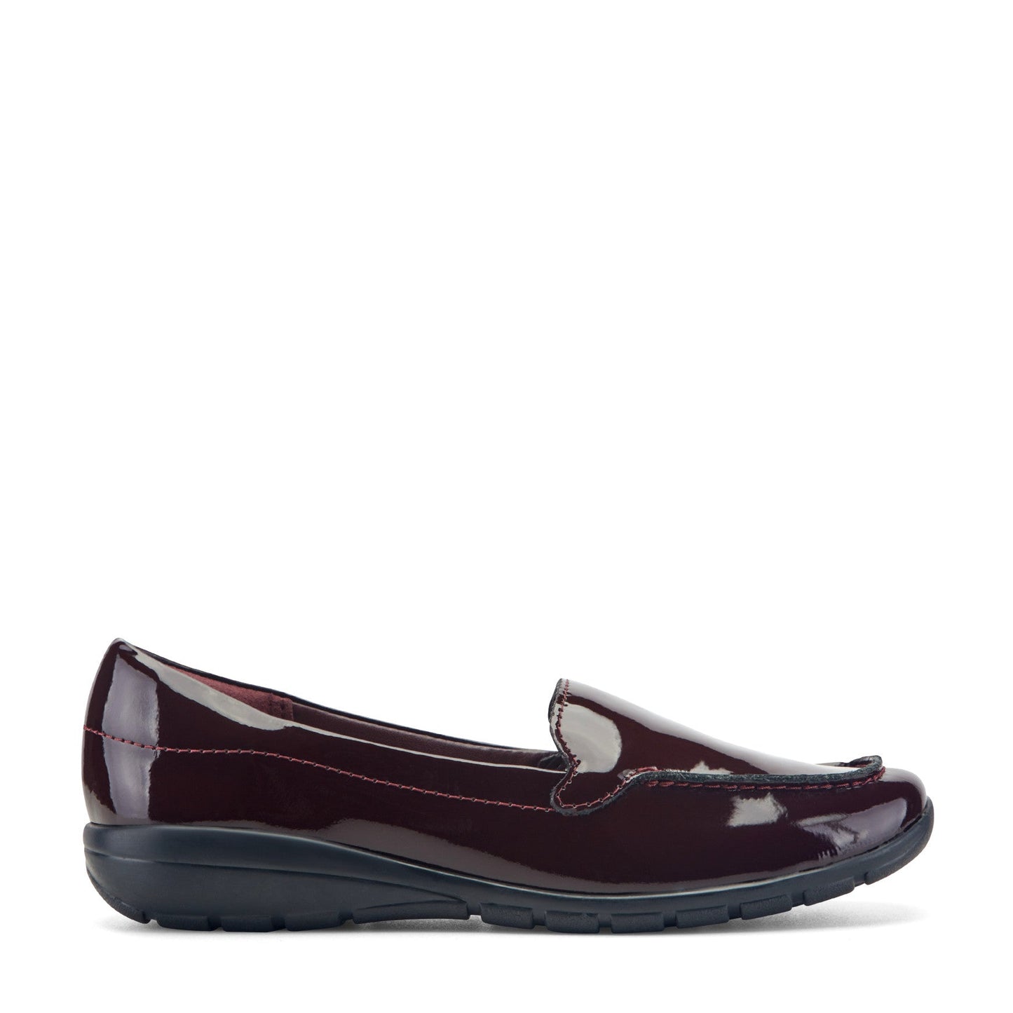 Easy Spirit Abide Casual Flats - Dark Red Patent Leather