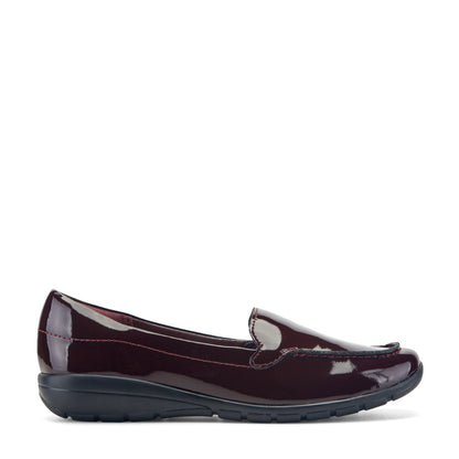 Easy Spirit Abide Casual Flats - Dark Red Patent Leather