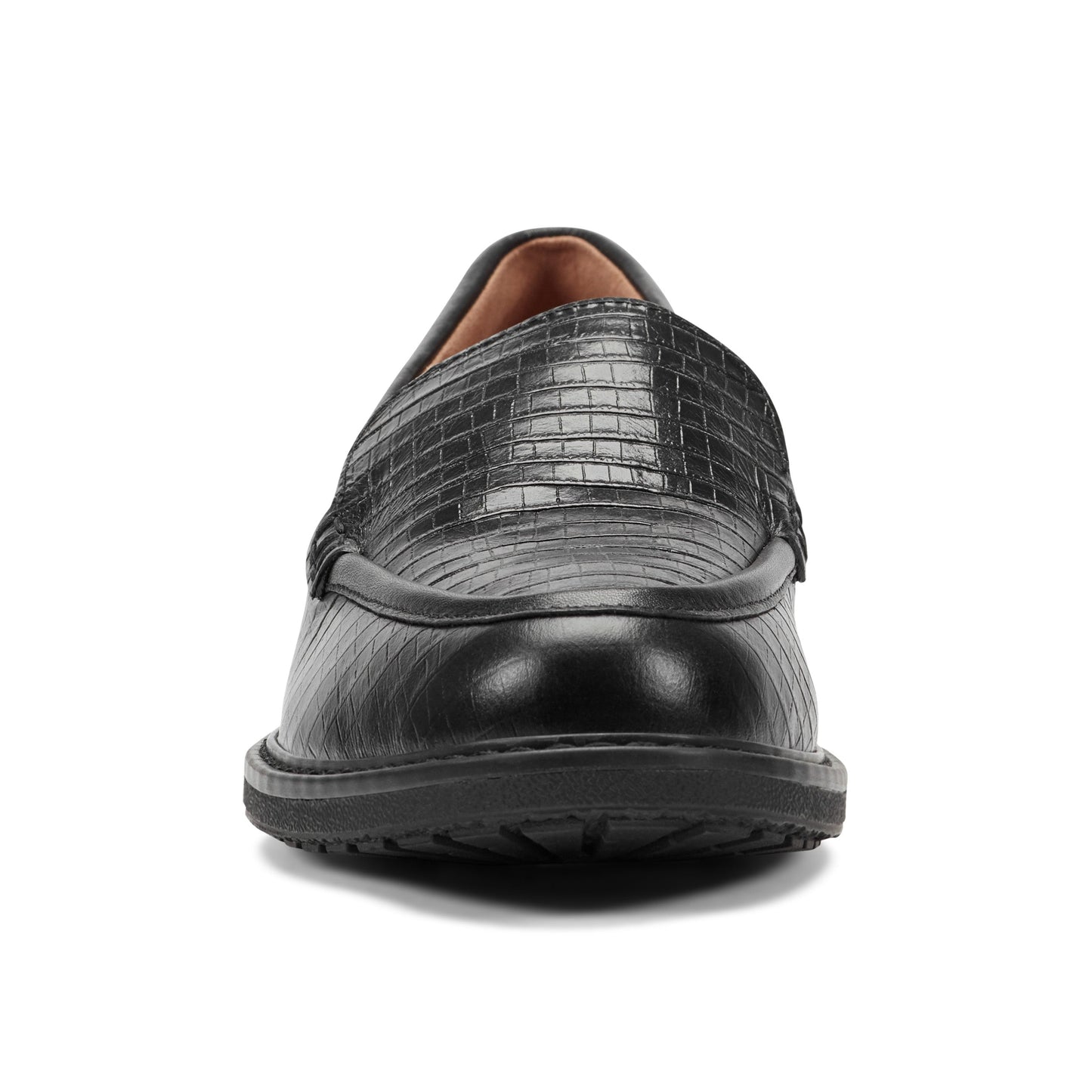 Easy Spirit Jaylin Casual Loafers - Black Croco Leather