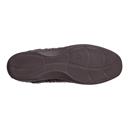Easy Spirit Devitt Casual Flats - Brown Leather