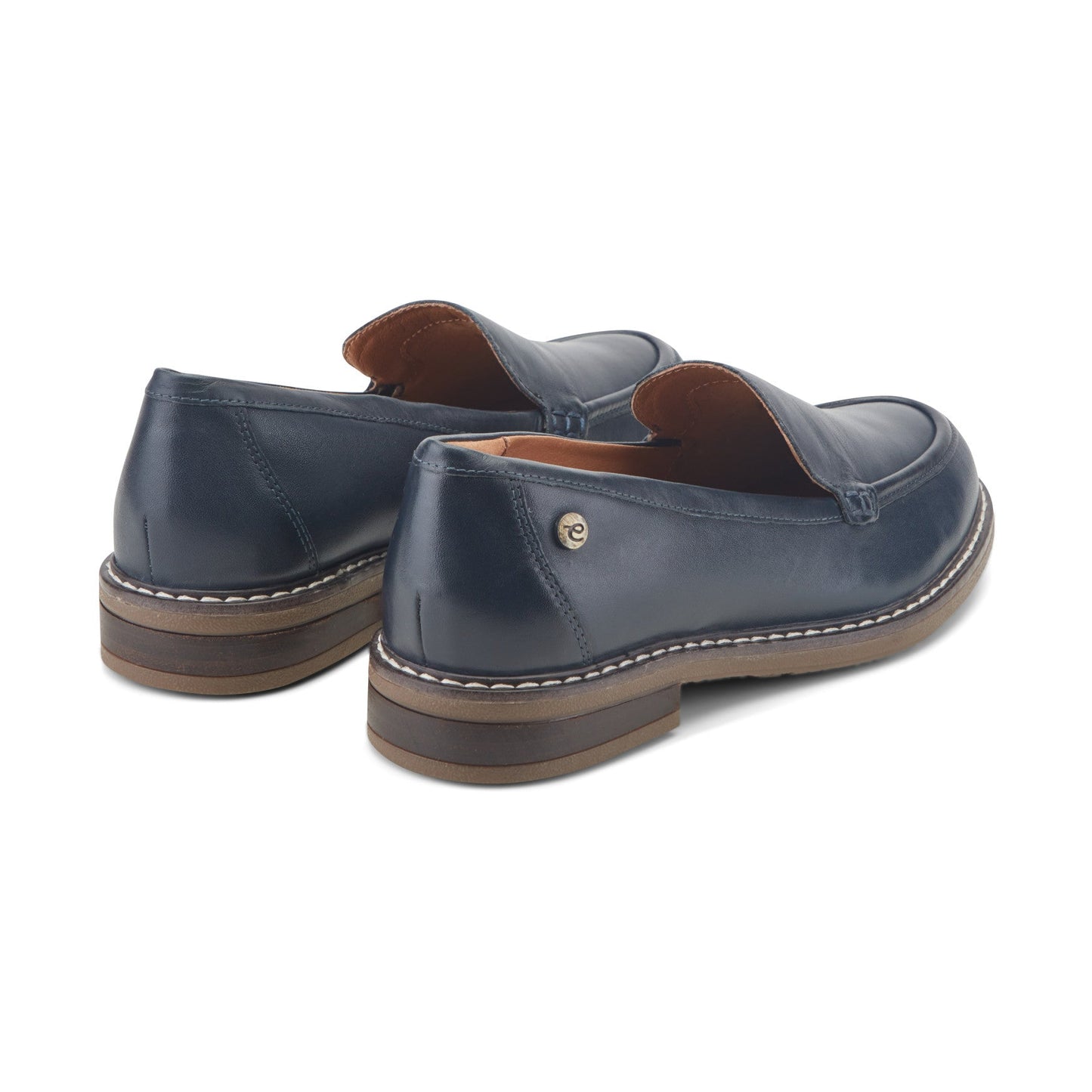 Easy Spirit Jaylin Casual Loafers - Navy Leather