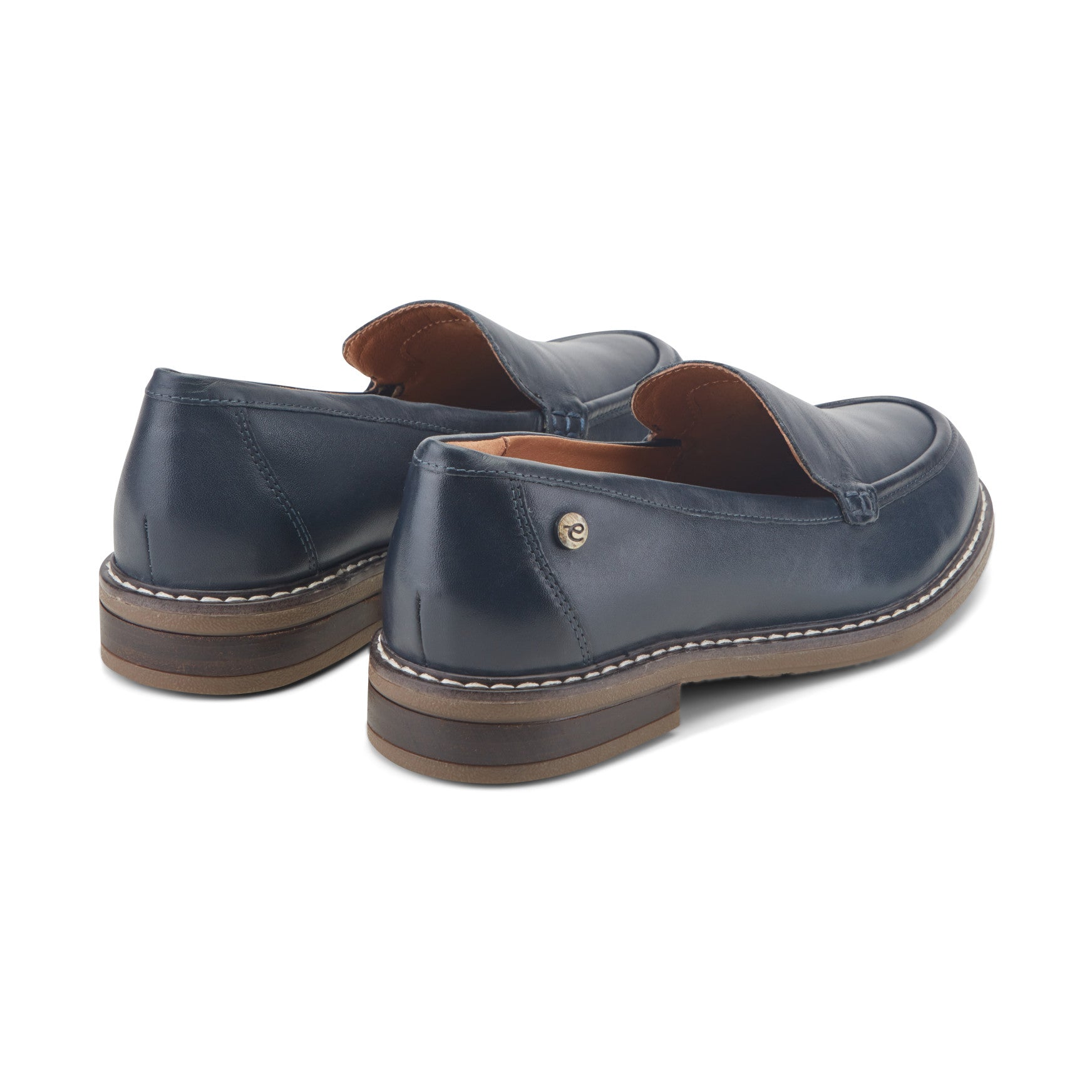 Easy Spirit Jaylin Casual Loafers - Navy Leather