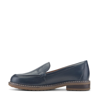 Easy Spirit Jaylin Casual Loafers - Navy Leather