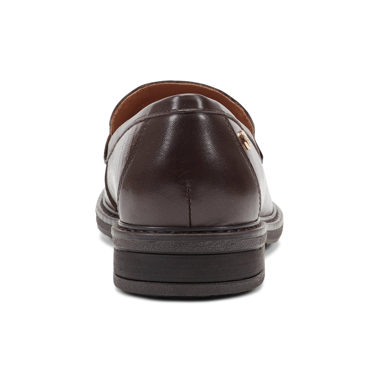 Easy Spirit Jaylin Casual Loafers - Dark Brown Croco Leather