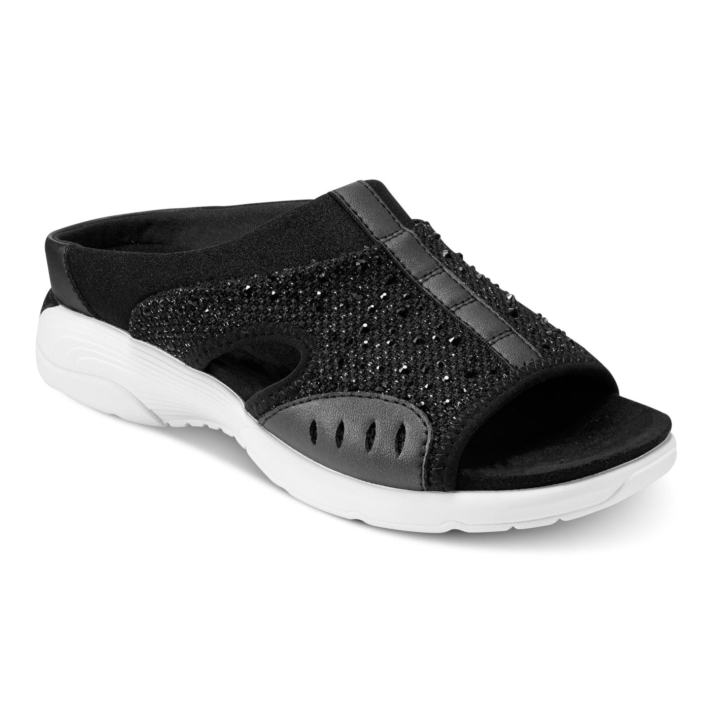 Easy Spirit Traciee Slip On Sandals - Black Stone