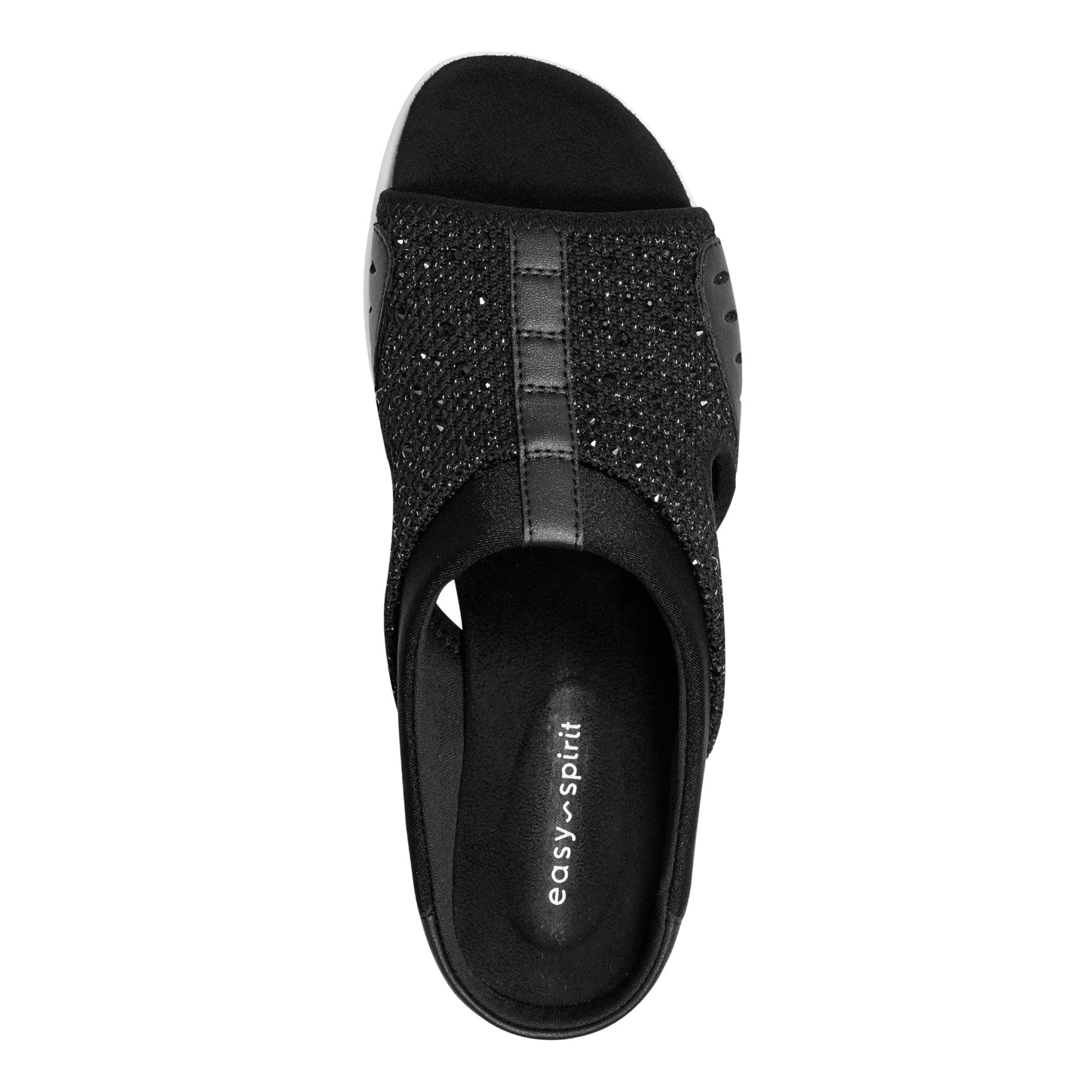 Easy Spirit Traciee Slip On Sandals - Black Stone