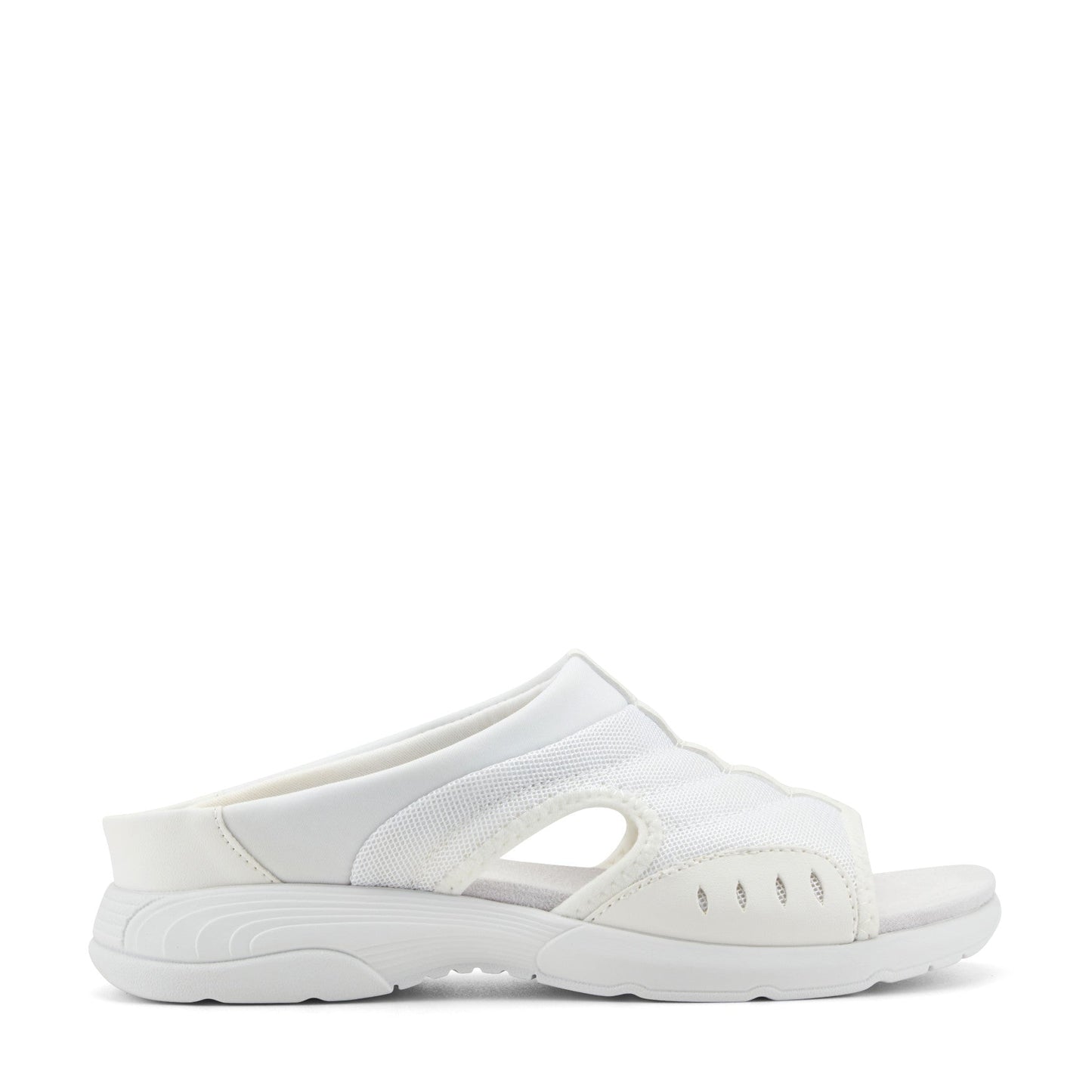 Easy Spirit Traciee Slip On Sandals - White Multi Fabric