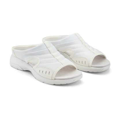Easy Spirit Traciee Slip On Sandals - White Multi Fabric