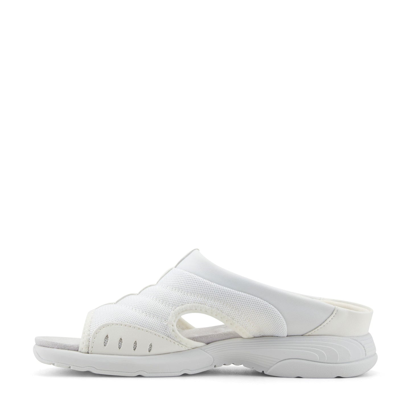 Easy Spirit Traciee Slip On Sandals - White Multi Fabric